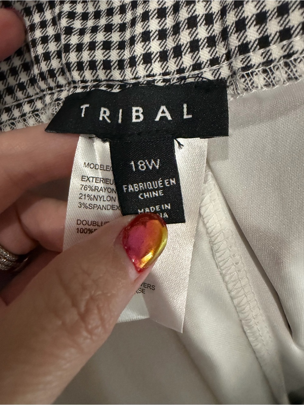 Tribal Scalloped Hem Mini Skirt – Size 1X - Picture 8 of 9